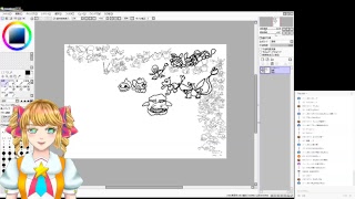 バーチャルうたのおねえさんの生お絵かき☆ポケモン151匹！