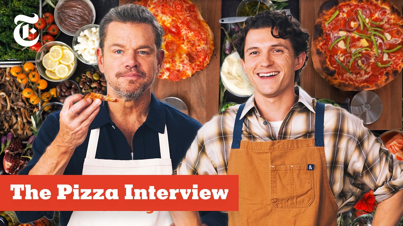 Matt Damon and Tom Holland: The Pizza Interview | NYT Cooking - YouTube