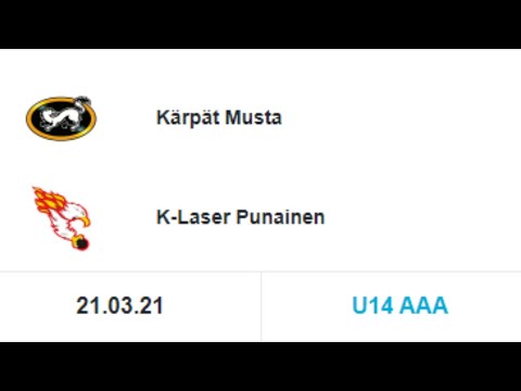 Kärpät Musta vs K-Laser Punainen  (U14 AAA)