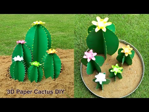 How to make 3D Cactus | DIY Paper Crafts Video
