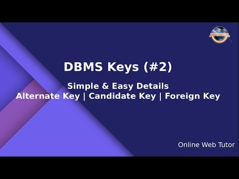 What is Alternate Key | What is Candidate Key | What is Foreign Key | DBMS MySQL keys