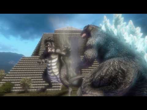 Godzilla vs. Axor -- Kaiju Fight Fan Animation #godzilla #fight #kaiju #battle #blender #cartoon