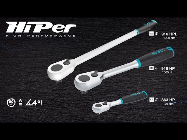 Video teaser per HAZET HiPer Feinzahn-Umschaltknarre / fine-tooth reversible ratchet 916 HP | 916 HP L