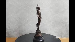 Spravedlnost – Justitia Themis, bronzová soška 23 cm, elegantní právnická dekorace