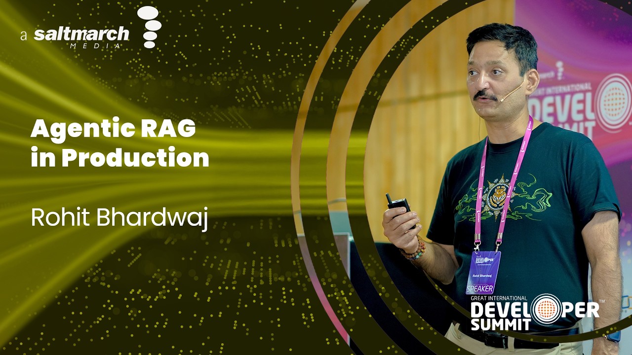 Agentic RAG in Production: Orchestration, Evaluation & ROI - Rohit Bhardwaj
