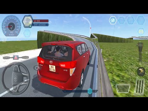 Car Simulator Vietnam #22 | amazing road - Red TOYOTA INNOVA driving | Car Games | Android Gameplay