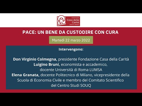 Pace: un bene da custodire con cura - 22 marzo 2022