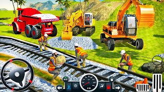 Railroad Tunnel Train Construction Simulator - Construction Vehicles 3D 2024 - Android GamePlay