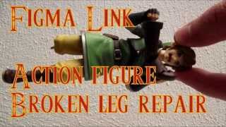 Repairing a broken knee on an action figure (Figma Link)