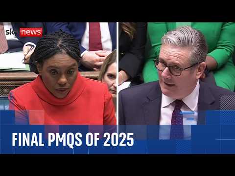 Starmer faces Badenoch in final PMQs of 2025