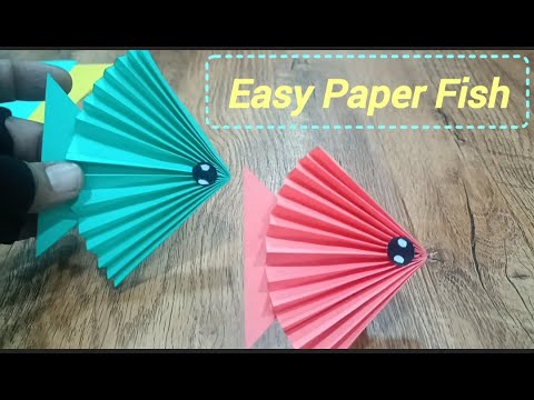 DIY Origami Paper Fish | Step by Step Paper Craft for Kids and Beginners" #origamifish #howtomake