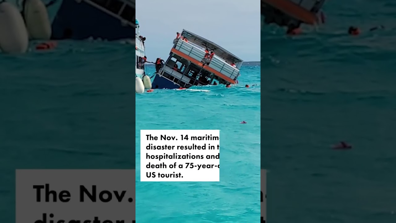 American tourist, 75, dies after Bahamas excursion boat sinks on trip to Blue Lagoon #shorts