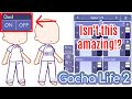 Gacha Life 2 Chest on/off button (Male & Female base)