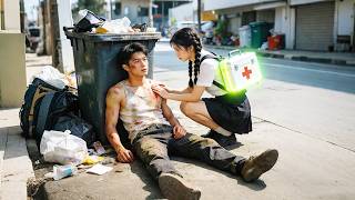 所有人嫌垃圾堆的乞丐臟，只有啞女帶他回家救他一命，怎料乞丐是億萬富翁，人生逆轉！#短劇 #逆襲 #萌娃 #親情