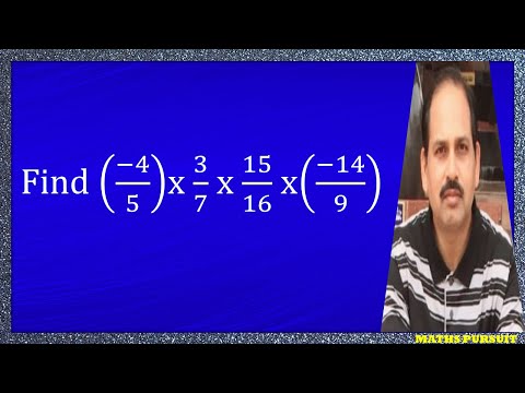 Найдите (−4/5) x 3/7 x 15/16 x (−14/9)