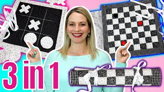 How to sew a Travel Checkerboard and Tic Tac Toe board / Fat Quarter Friendly
