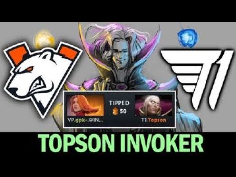 T1 vs VP   Topson Invoker vs GPK 100% Magic Lina The International 2022