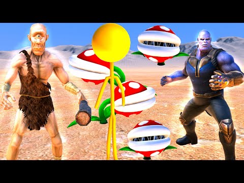 THANOS  VS  TEK GÖZLÜ DEV ET YİYEN BİTKİ LOLİPOP ORDUSU 😱 - Süper Kahraman Dövüşleri