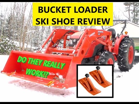Tractor Bucket Loader SNOW SKI "Edge Tamers" - INSTALL AND REVIEW