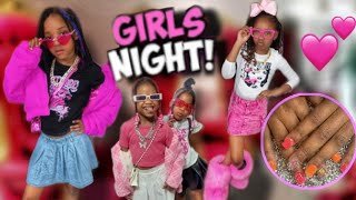 Girls Night Out | Kids Mani and Pedi Spa Date | The Dennis Sisters