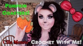Crochet With Me!: Pumpkin Coasters