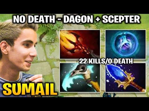 SUMAIL Puck with Dagon + Scepter + Hex = 22 Kills 0 Death