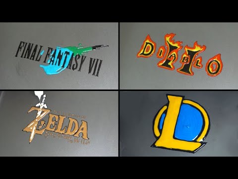 Game Logo Pancake Art - Final Fantasy 7, Diablo 2, Zelda Wild Breath, Minecraft, Fortnite etc...