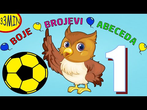 BOJE | BROJEVI | ABECEDA 🟡 Učimo Brojeve , Boje , Abecedu, Slova Za Djecu 🟡 Ucimo Decu Zivotinje 🔵