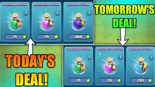HOW TO KNOW TRADER&#39;S (TOMORROW) NEXT DAY DEAL IN CLASH OF CLANS | TRADER DEAL CYCLE