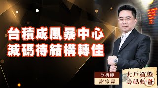 台積成風暴中心減碼待結構轉佳｜大戶羅盤籌碼動能 ｜謝宗霖 (圖)