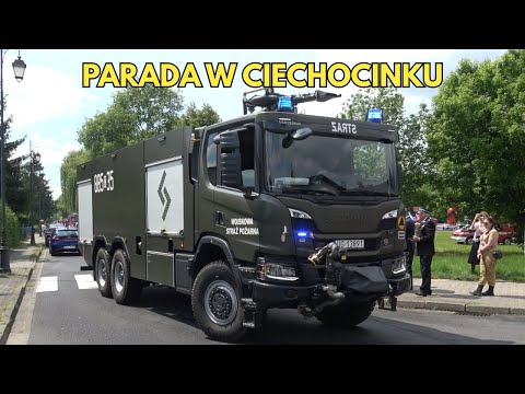 Wielka parada 80 wozów strażackich w Ciechocinku! Ogólnopolski Zlot Samochodów Strażackich 2025