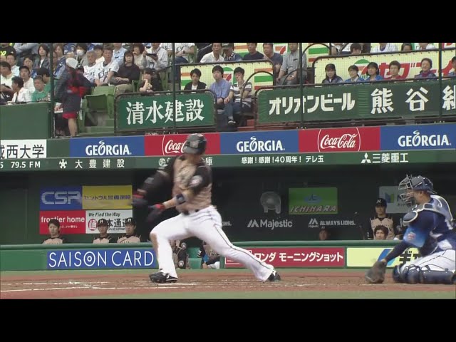 【4回表】3打数3安打!! ファイターズ・近藤 猛打賞となる一打はタイムリー!! 2019/5/3 L-F