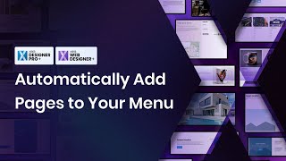 Automatically Add Pages To Your Website's Menu | Xara