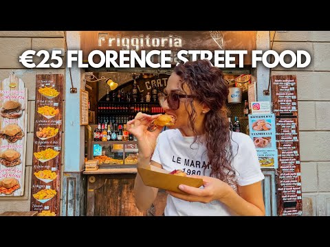Top 5 Best Street Foods in Florence, Italy! 🇮🇹 (€25 DIY Florence Food Tour)