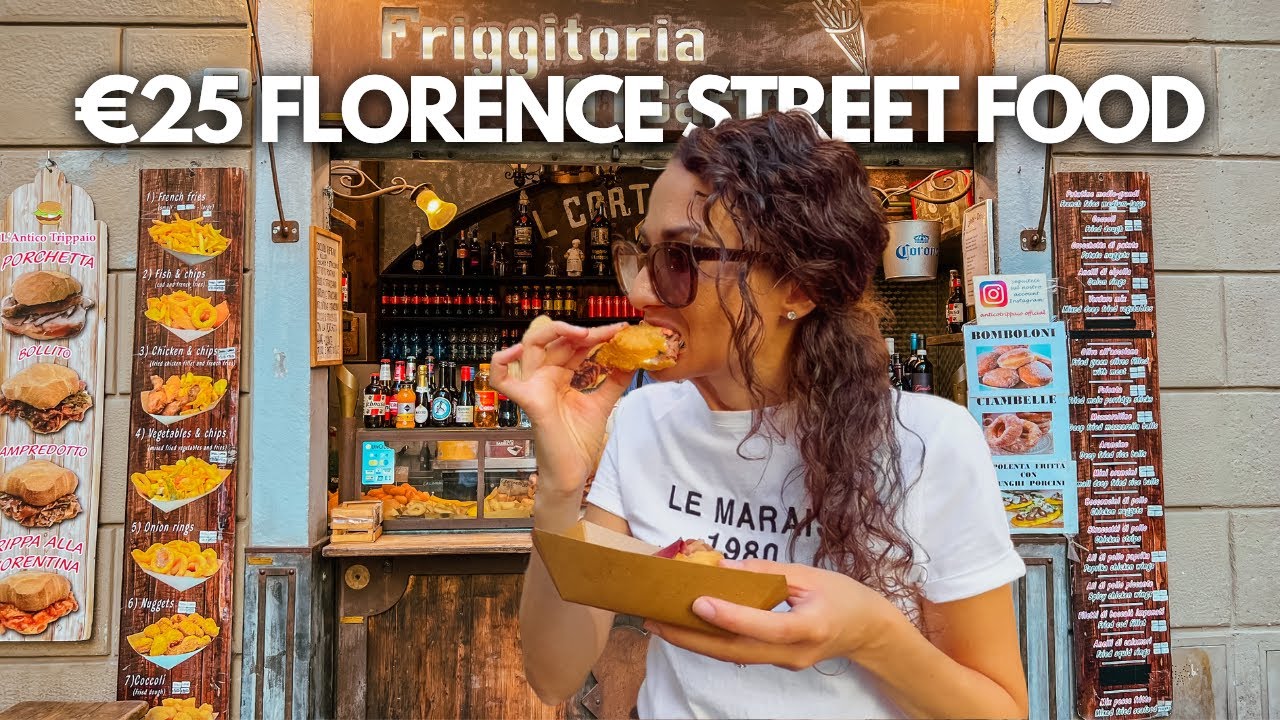 Top 5 Best Street Foods in Florence, Italy! 🇮🇹 (€25 DIY Florence Food Tour)