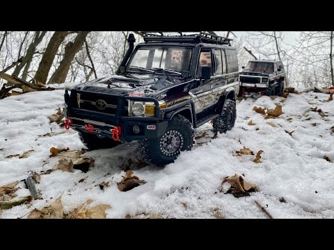RC car off-road snow expedition | Trx-4 |Vanquish VS4-10 | Rgt lc76 | Red Cat |