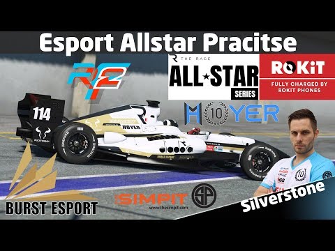 The Race Esport Allstar Series - Formula Race on rFactor 2 at Silverstone GP practise