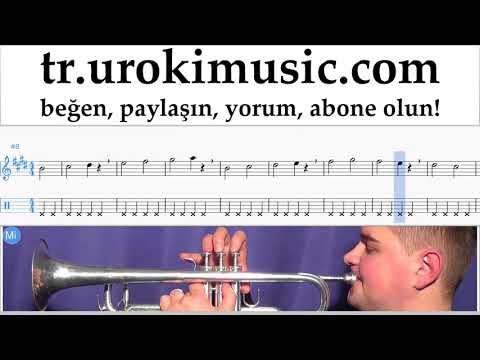 Trompet dersleri Jonas Blue - Mama Notalar Eğitim Bölüm#1 um-i723