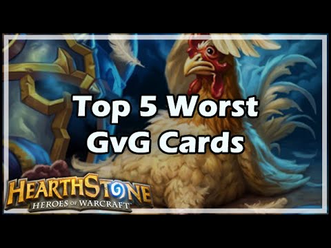 [Hearthstone] Top 5 Worst GvG Cards