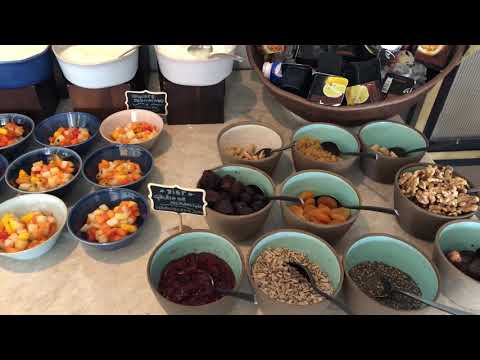 Breakfast buffet at Copacabana Palace in Rio de Janeiro