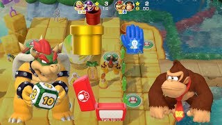 Super Mario Party Partner Party #295 Watermelon Walkabout Bowser & Donkey Kong vs Wario & Waluigi