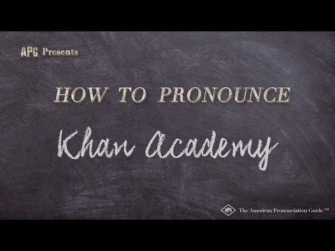 How to Pronounce Khan Academy (Real Life Examples!)