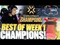Best Of VCT Champions Week 1! (Watch Party Highlights)