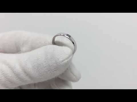 3.5MM BEVELED EDGE WEDDING RING IN PLATINUM