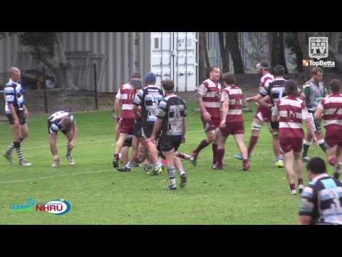 2016 NHRU Round 8 Premier 1 Highlights - Newcastle University v Nelson Bay