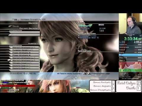 Final Fantasy XIII - Any% RTA Speedrun - 5:23:36 (WR as of January 27, 2015)