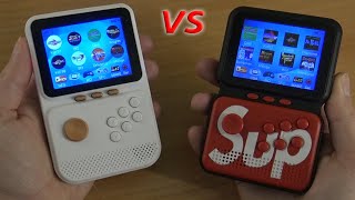 Battle of the $20 Handhelds .. SUP Game Box vs. Q8 Super Handheld
