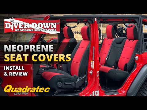 Diver Down Neoprene Seat Covers by Quadratec Install & Review for Jeep Wrangler JL
