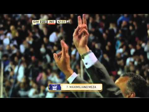 Gol de Meza. Gimnasia 2 - Independiente 0. Fecha 14. Primera División 2016.