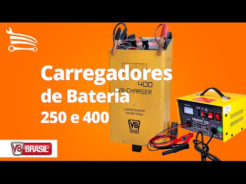 Carregador de Bateria 250A Bivolt - Video